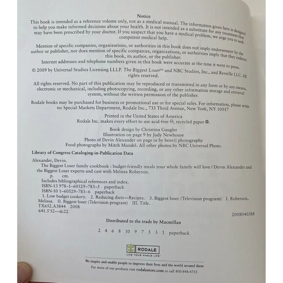 Biggest Loser Family Cookbook: Budget-Friendly Meals Loved By Your Whole Family - Picture 3 of 10